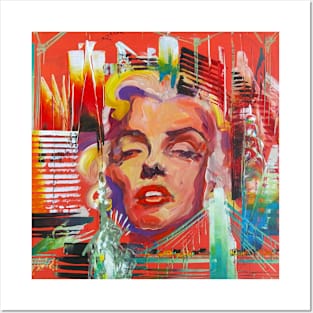 Portrait Marilyn New York City Posters and Art